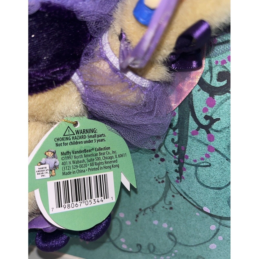 Muffy VanderBear 1997 Plum Fairy Holiday Limited Edition, Vintage Collectible - Picture 12 of 12